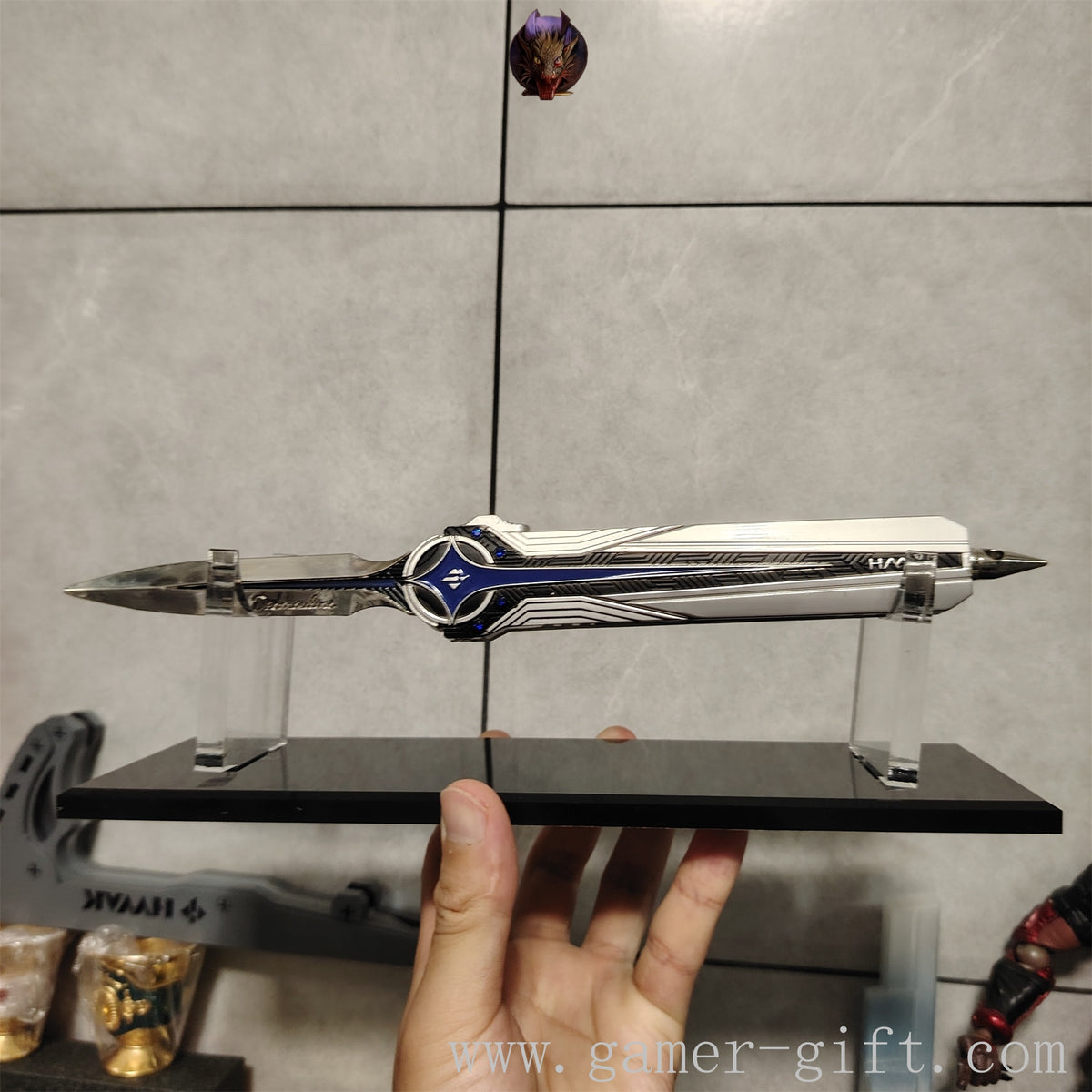 1-Layer Acrylic Display Holder Sword Stand