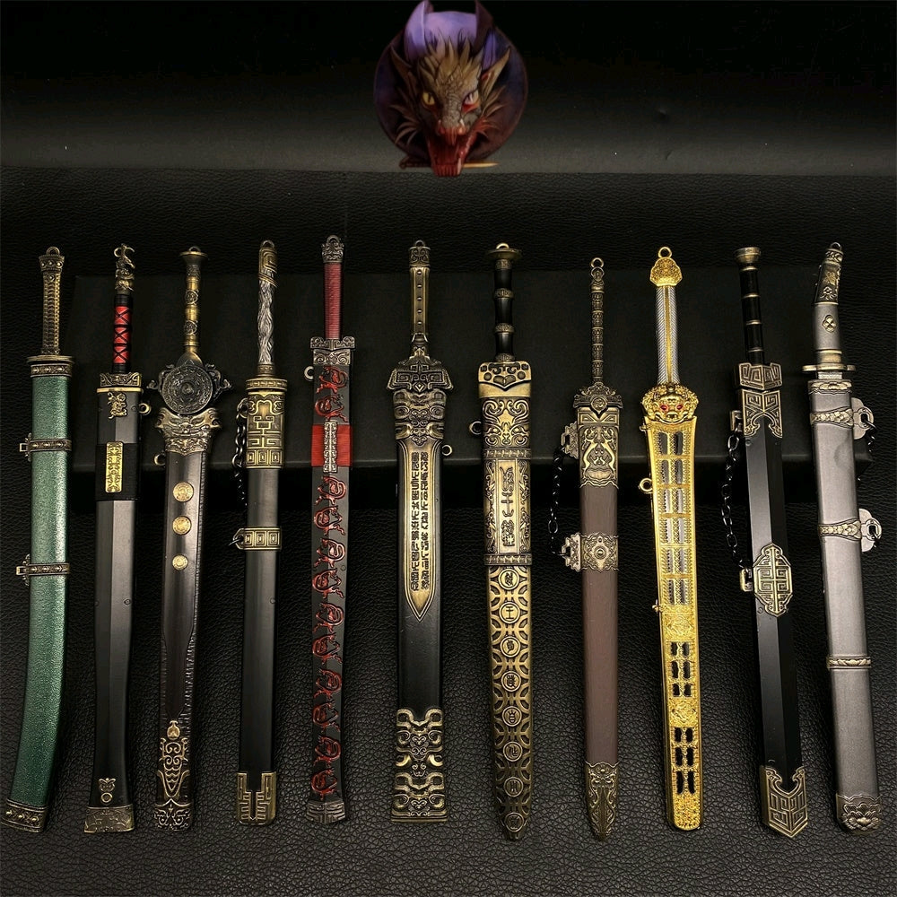 Mini Chinese Ancient Sword 22CM Metal Replica 11 Options