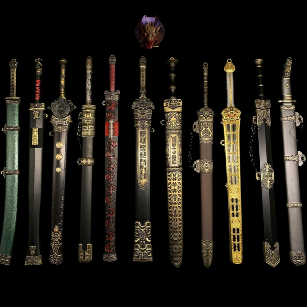 Mini Chinese Ancient Sword 22CM Metal Replica 11 Options