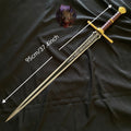 Life-size Lordsworn's Straight Sword Metal Replica
