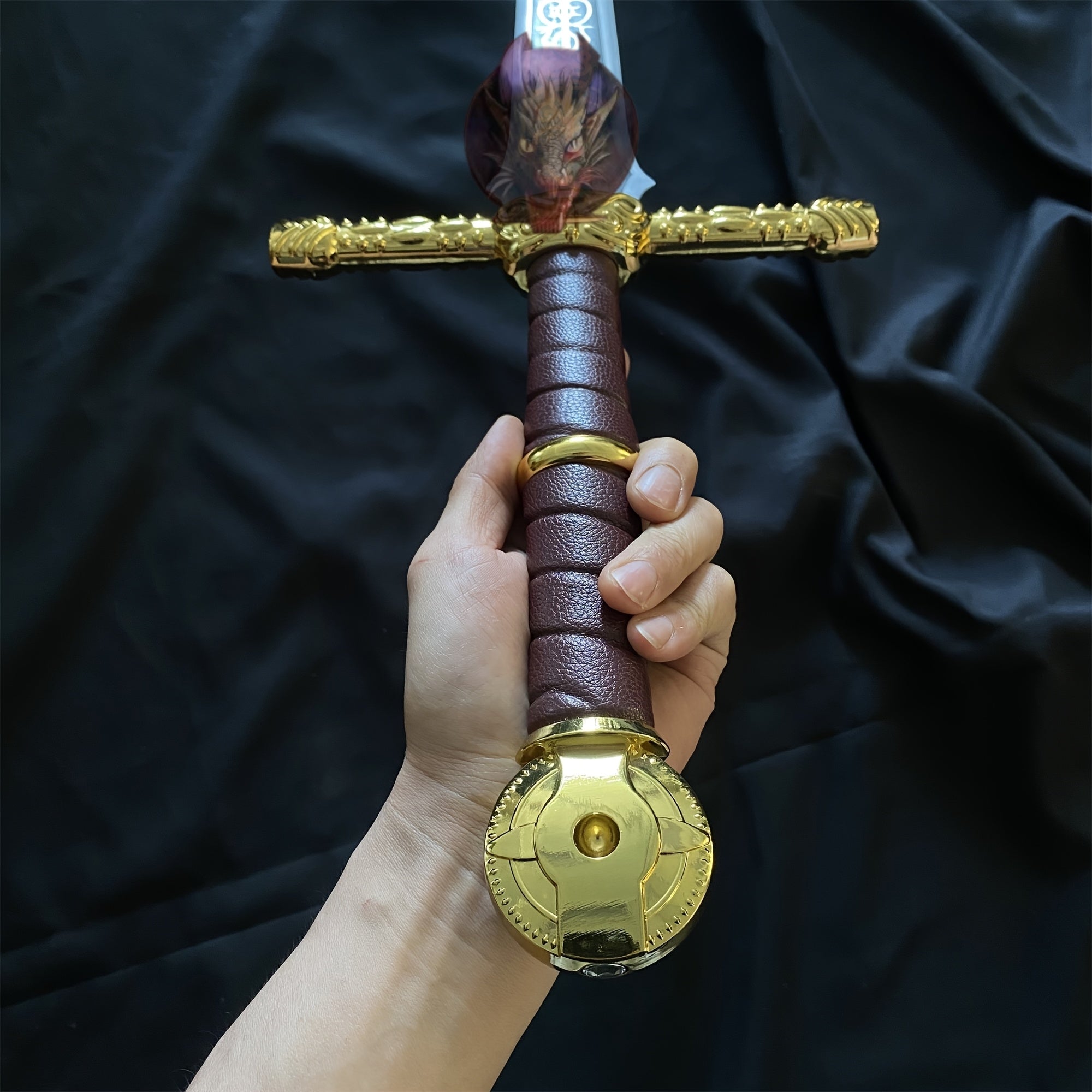 Life-size Lordsworn's Straight Sword Metal Replica