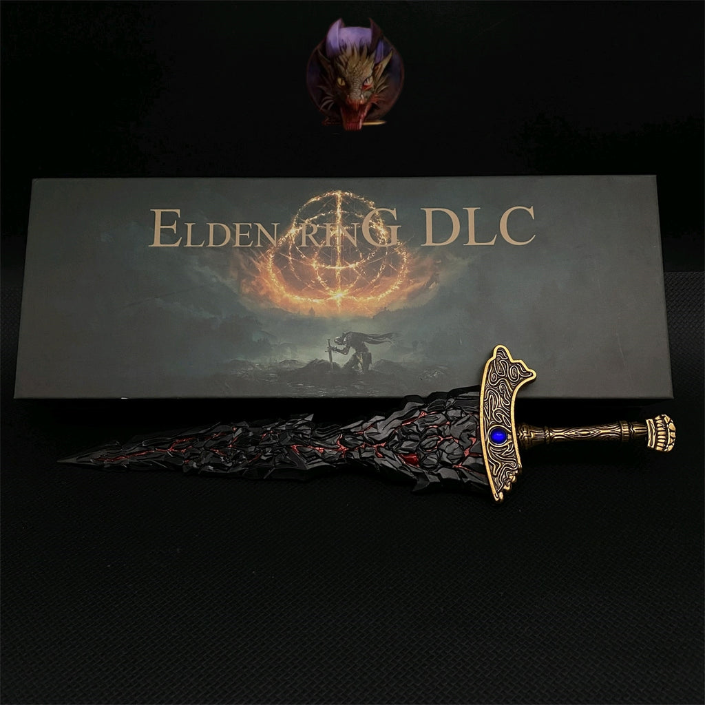 Soul Game Classical Maliketh's Black Blade Metal Replica With Gift Box