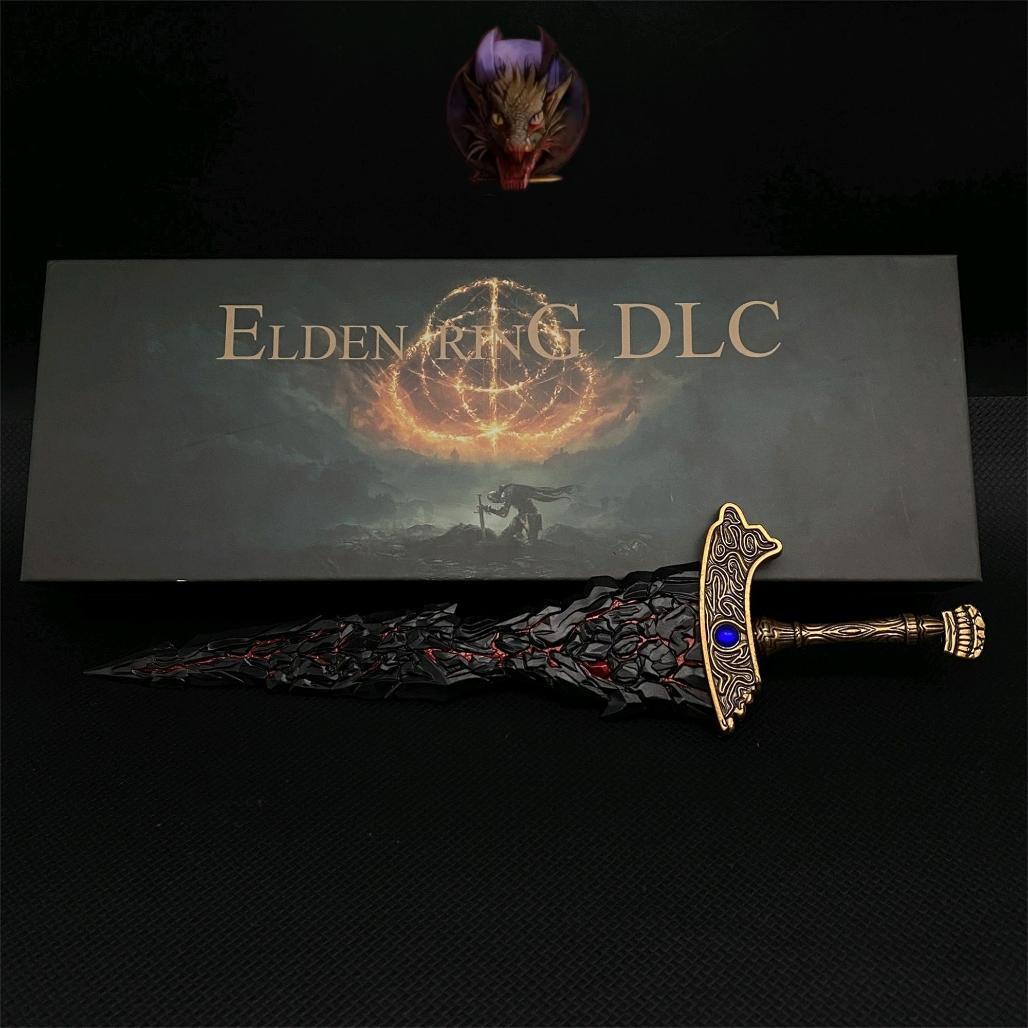 Soul Game Classical Maliketh's Black Blade Metal Replica With Gift Box