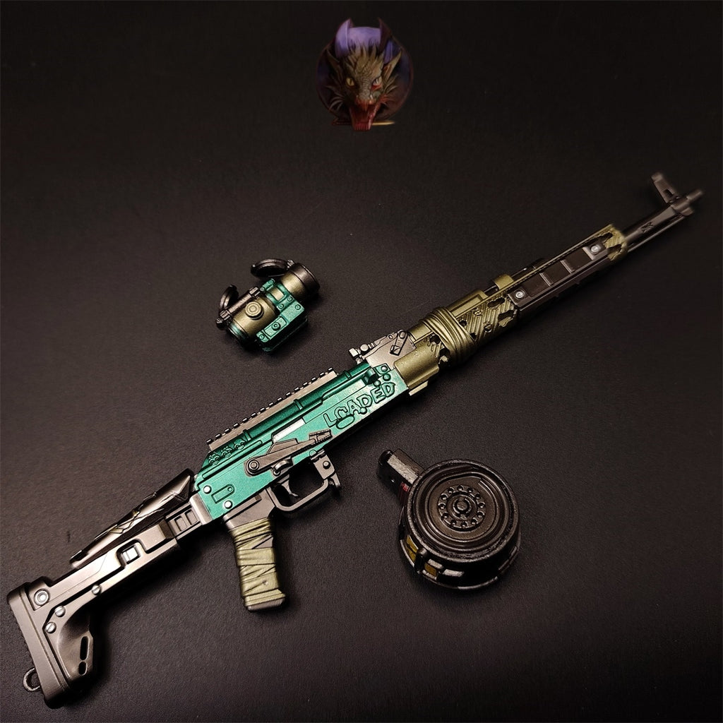 Delta Force Game AKM Rifle Model Metal Replica