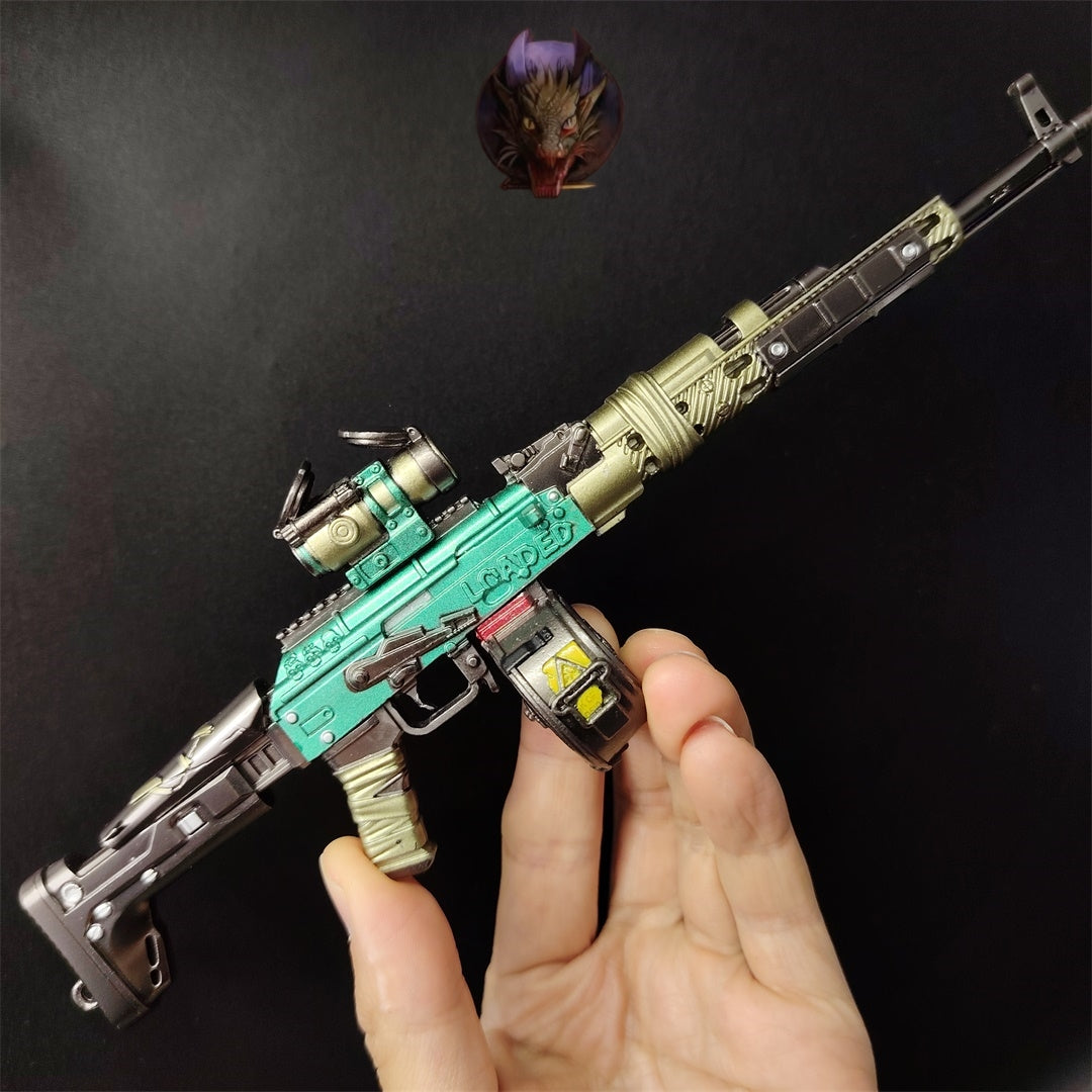 Delta Force Game AKM Rifle Model Metal Replica