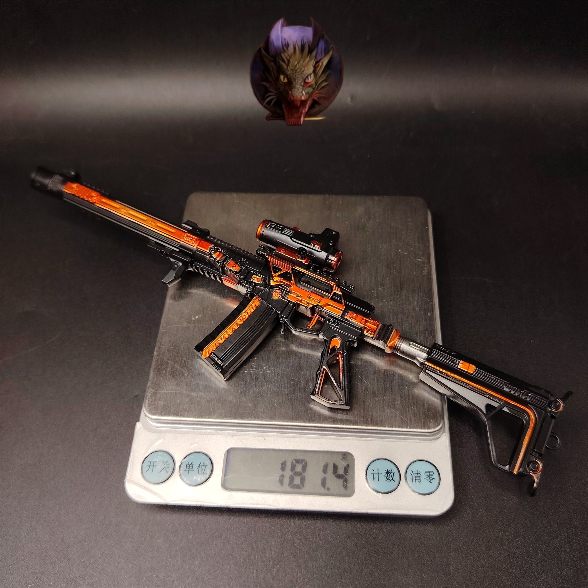 Delta Force Game AS-VAL Power Trend Assault Rifle Model Metal Replica