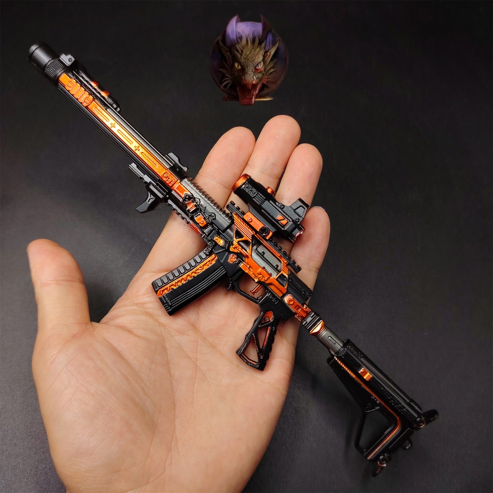 Delta Force Game AS-VAL Power Trend Assault Rifle Model Metal Replica