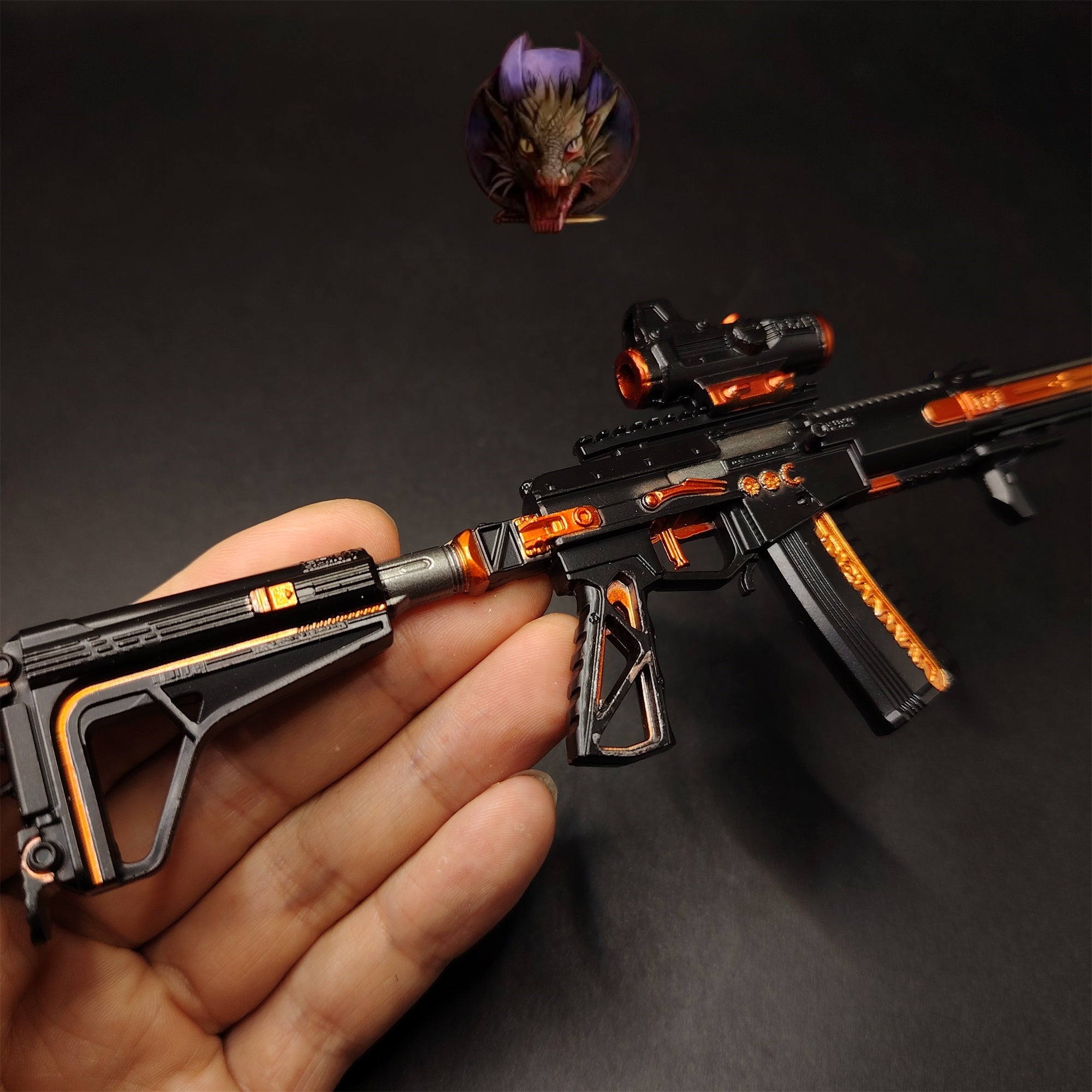 Delta Force Game AS-VAL Power Trend Assault Rifle Model Metal Replica