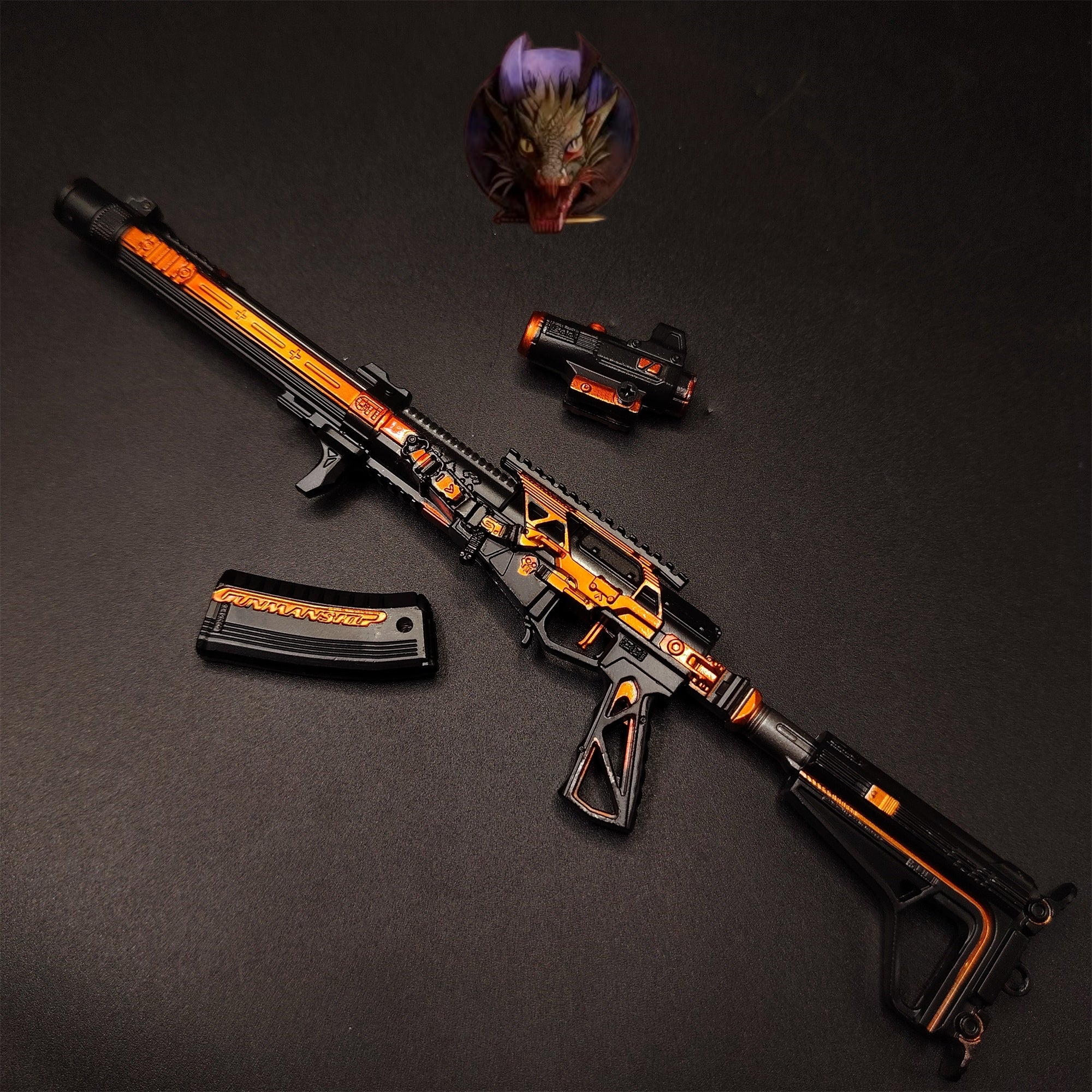 Delta Force Game AS-VAL Power Trend Assault Rifle Model Metal Replica