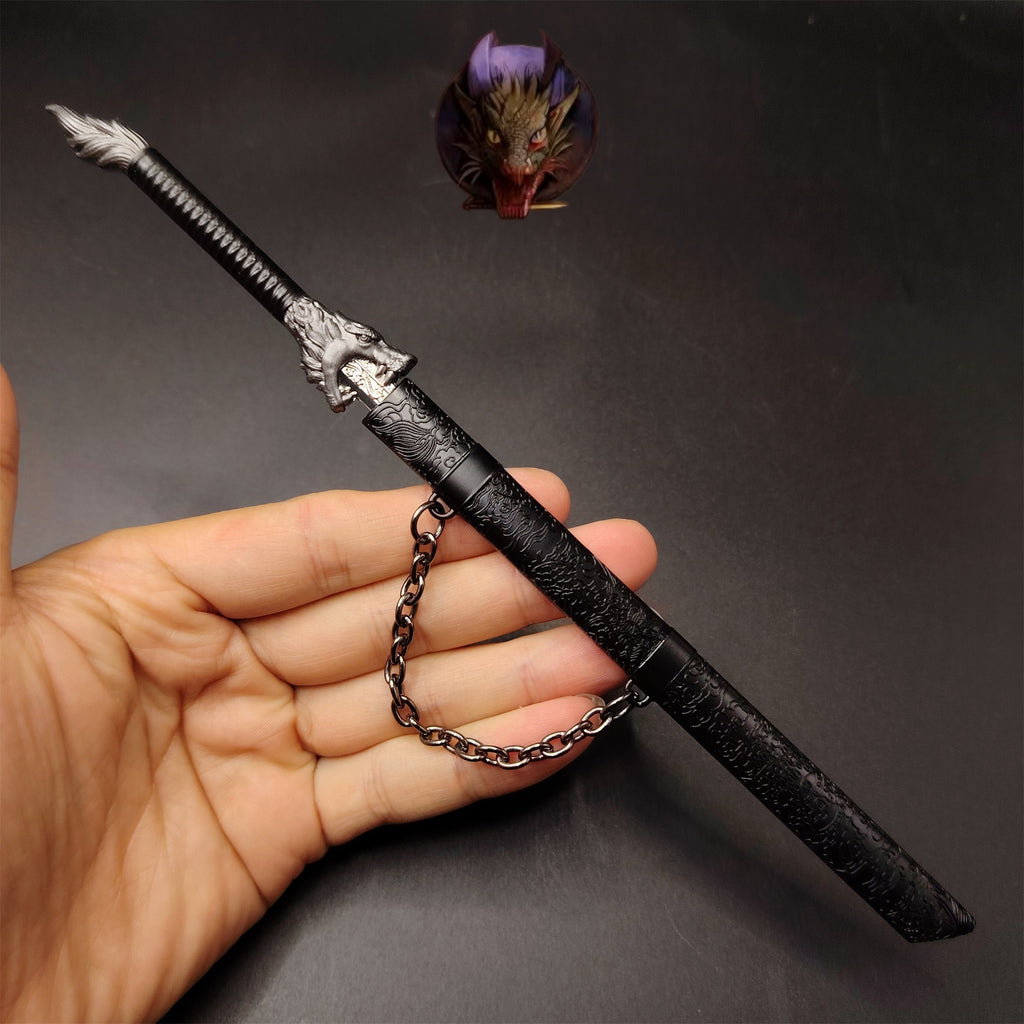 Ancient Chinese Dragon Soul Sword Metal Replica