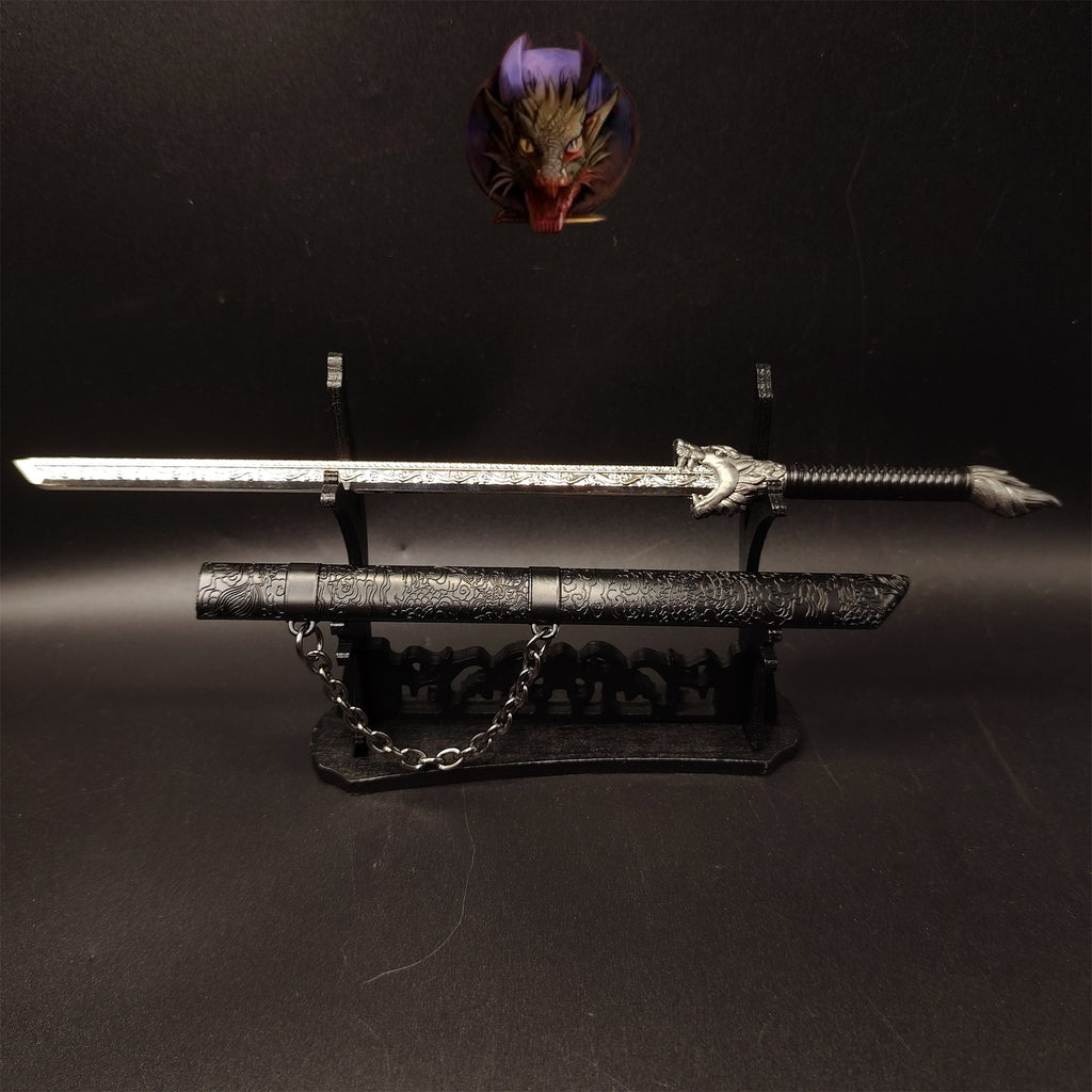Ancient Chinese Dragon Soul Sword Metal Replica