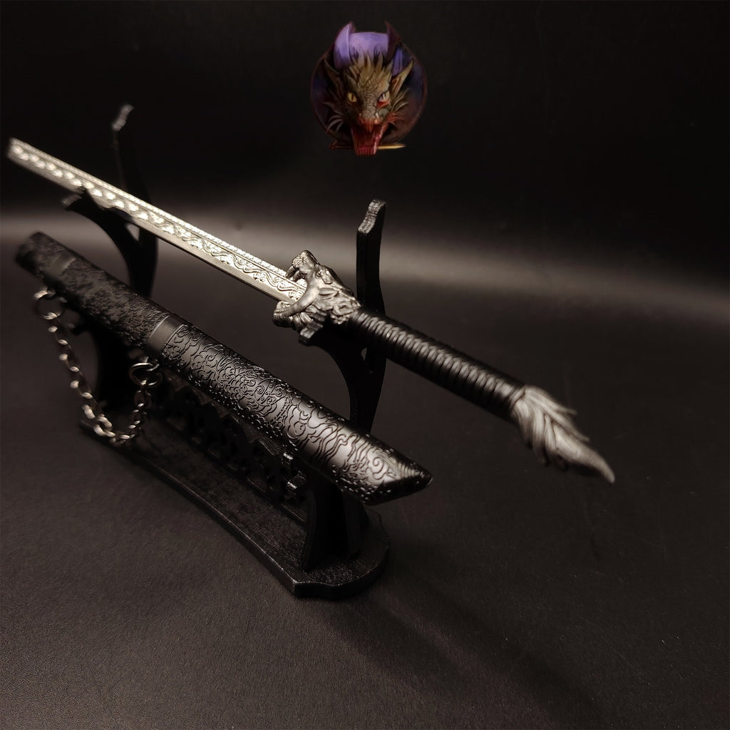Ancient Chinese Dragon Soul Sword Metal Replica