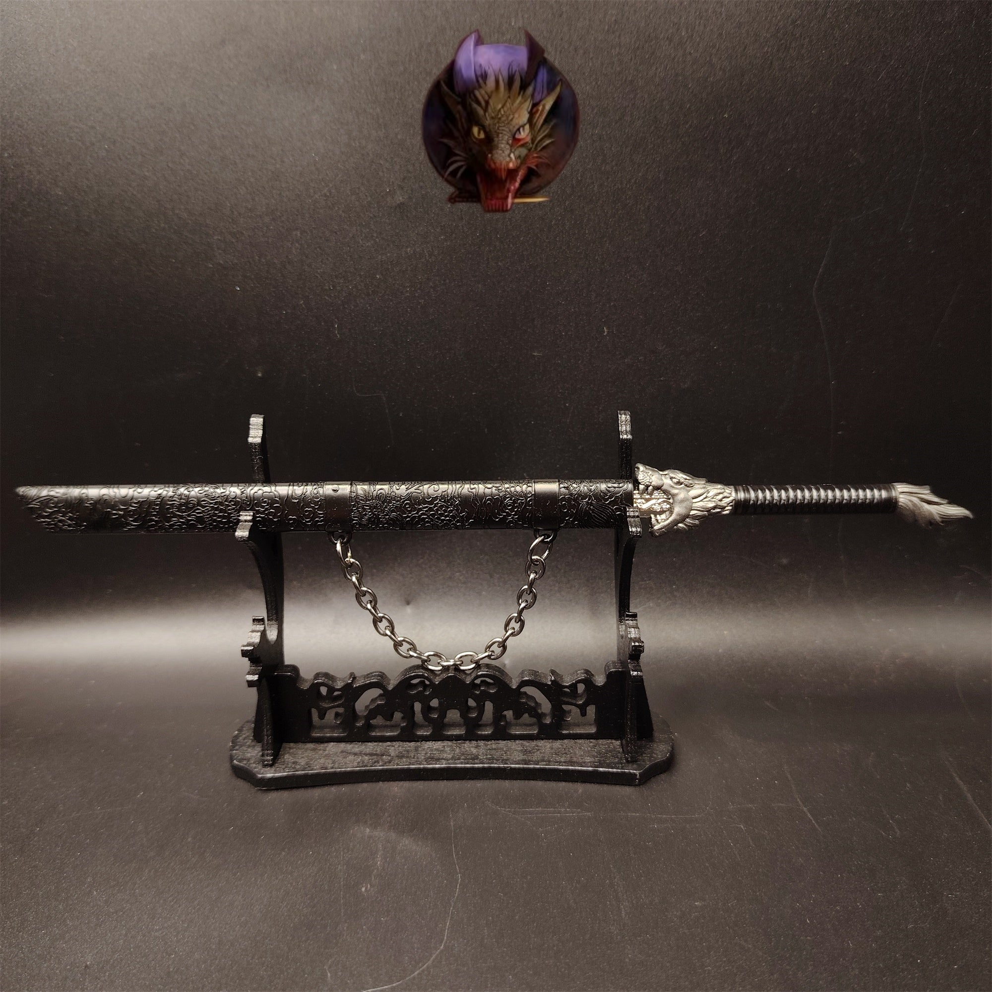 Ancient Chinese Dragon Soul Sword Metal Replica