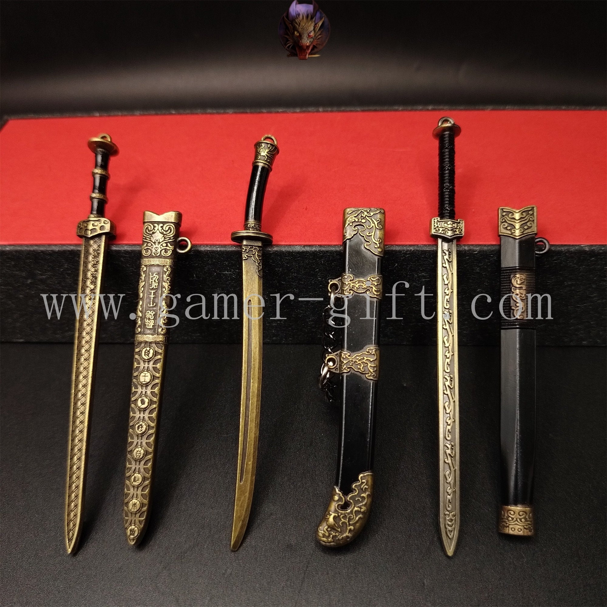Mini Ancient Chinese Famous Sword 12CM Metal Replica 3 Options