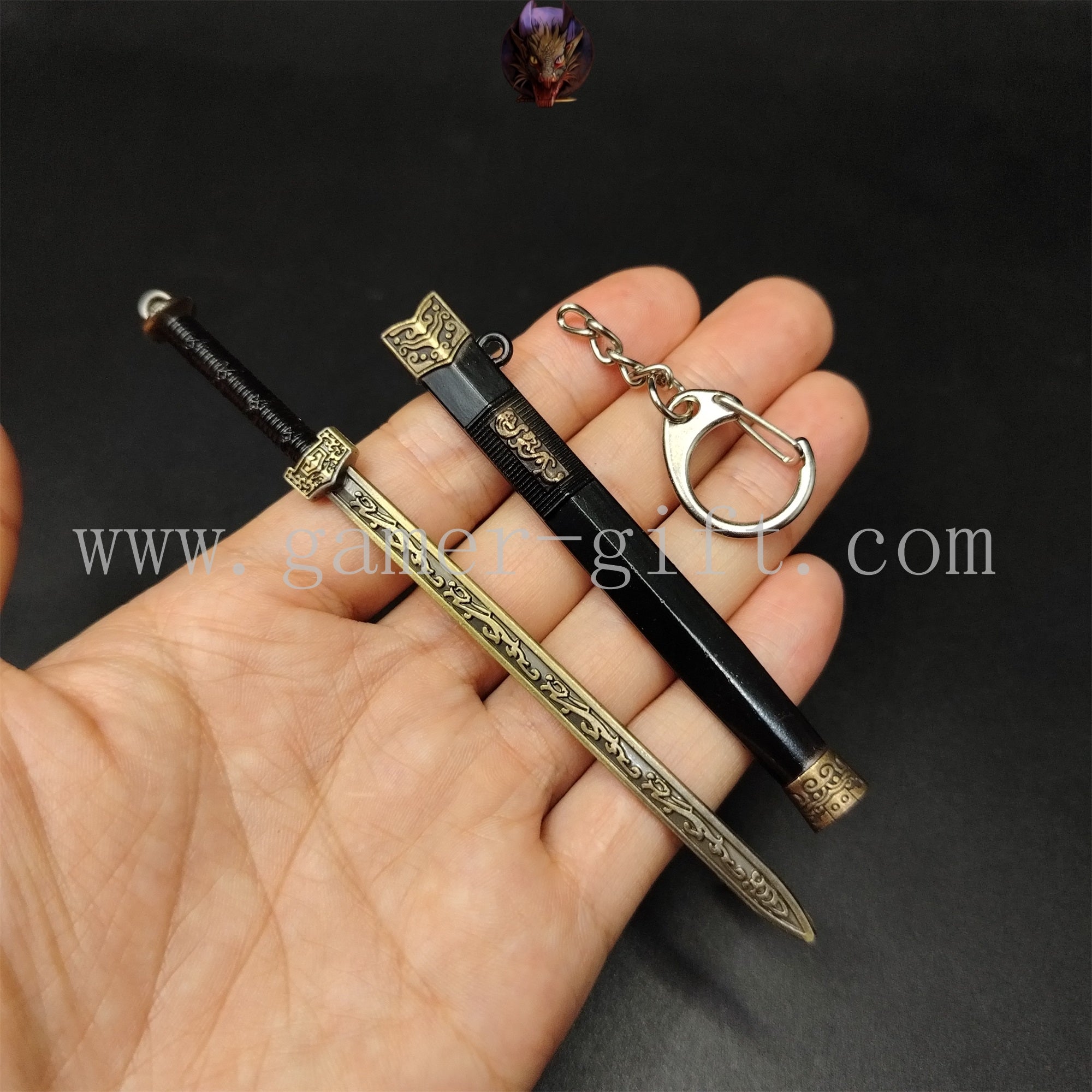 Mini Ancient Chinese Famous Sword 12CM Metal Replica 3 Options
