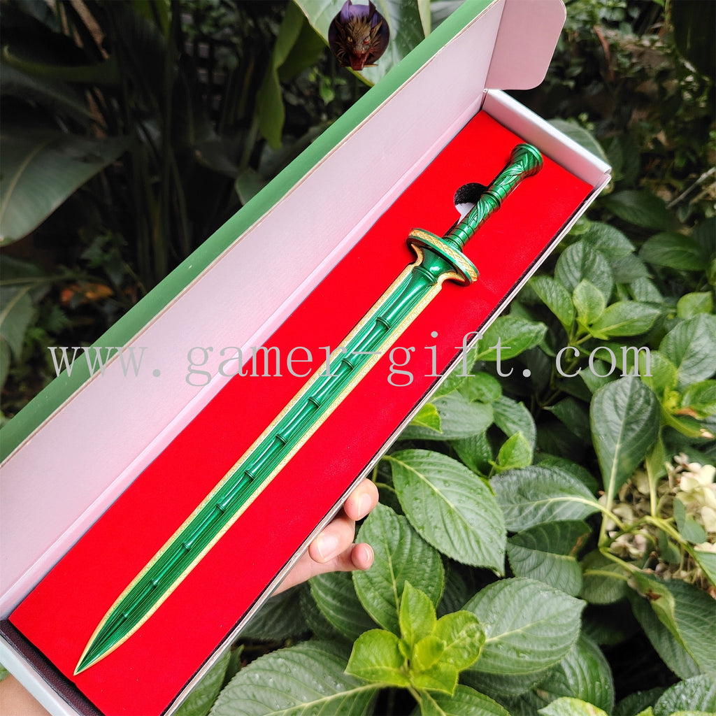 Anime Weapon Qingzhu Fengyun Sword Metal Replica With Gift Box