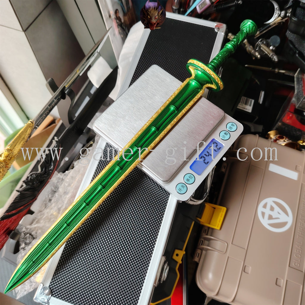 Anime Weapon Qingzhu Fengyun Sword Metal Replica With Gift Box