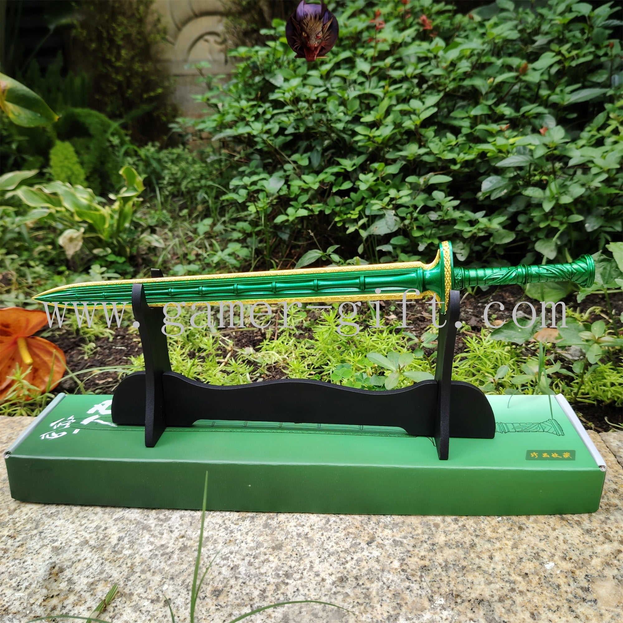Anime Weapon Qingzhu Fengyun Sword Metal Replica With Gift Box