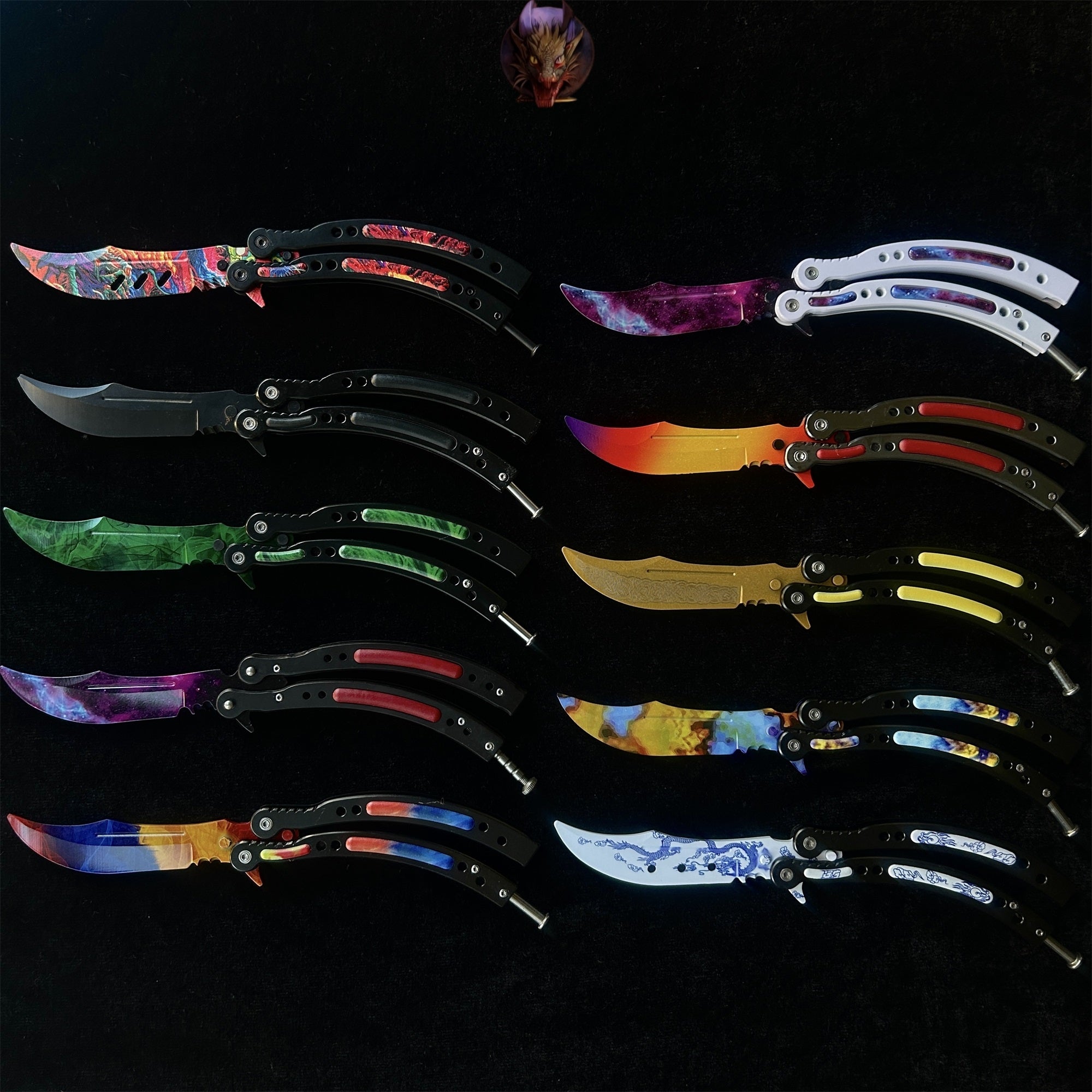 Go Game Balisong Butterfly Trainer Knife Steel Replicas Collections