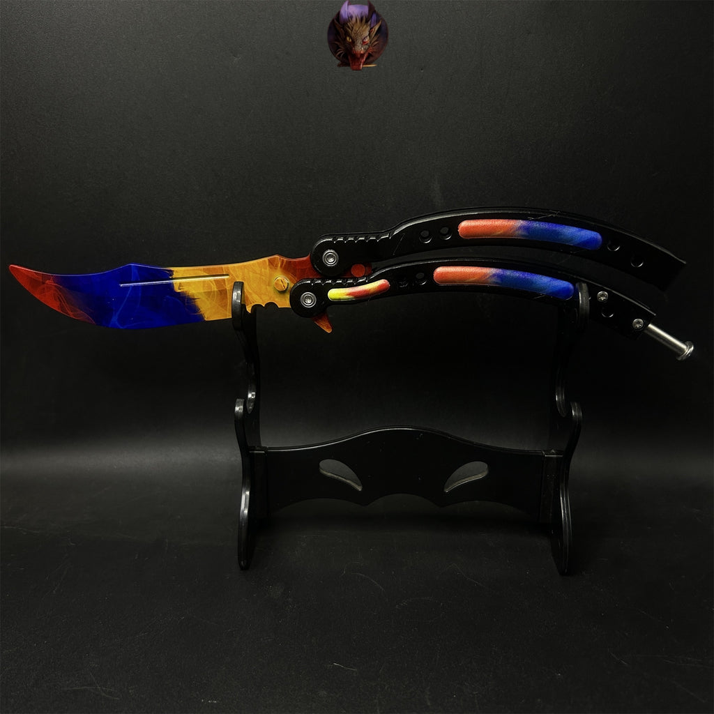 Go Game Balisong Butterfly Trainer Knife Steel Replicas Collections