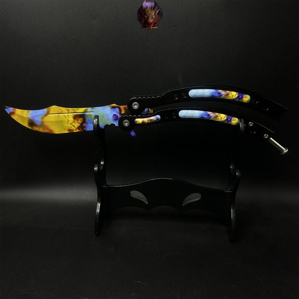Go Game Balisong Butterfly Trainer Knife Steel Replicas Collections