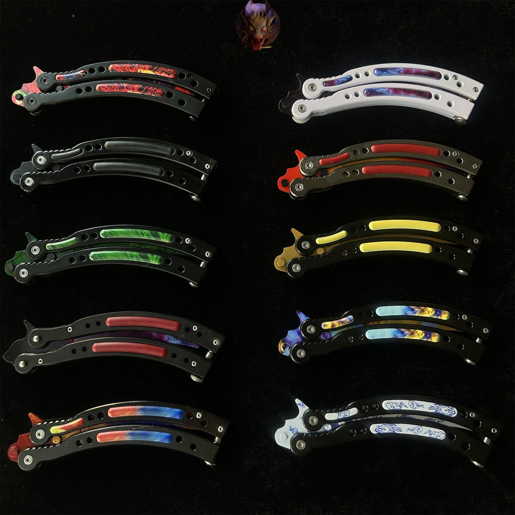 Go Game Balisong Butterfly Trainer Knife Steel Replicas Collections