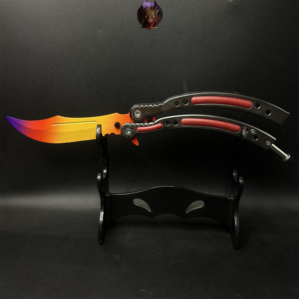 Go Game Balisong Butterfly Trainer Knife Steel Replicas Collections