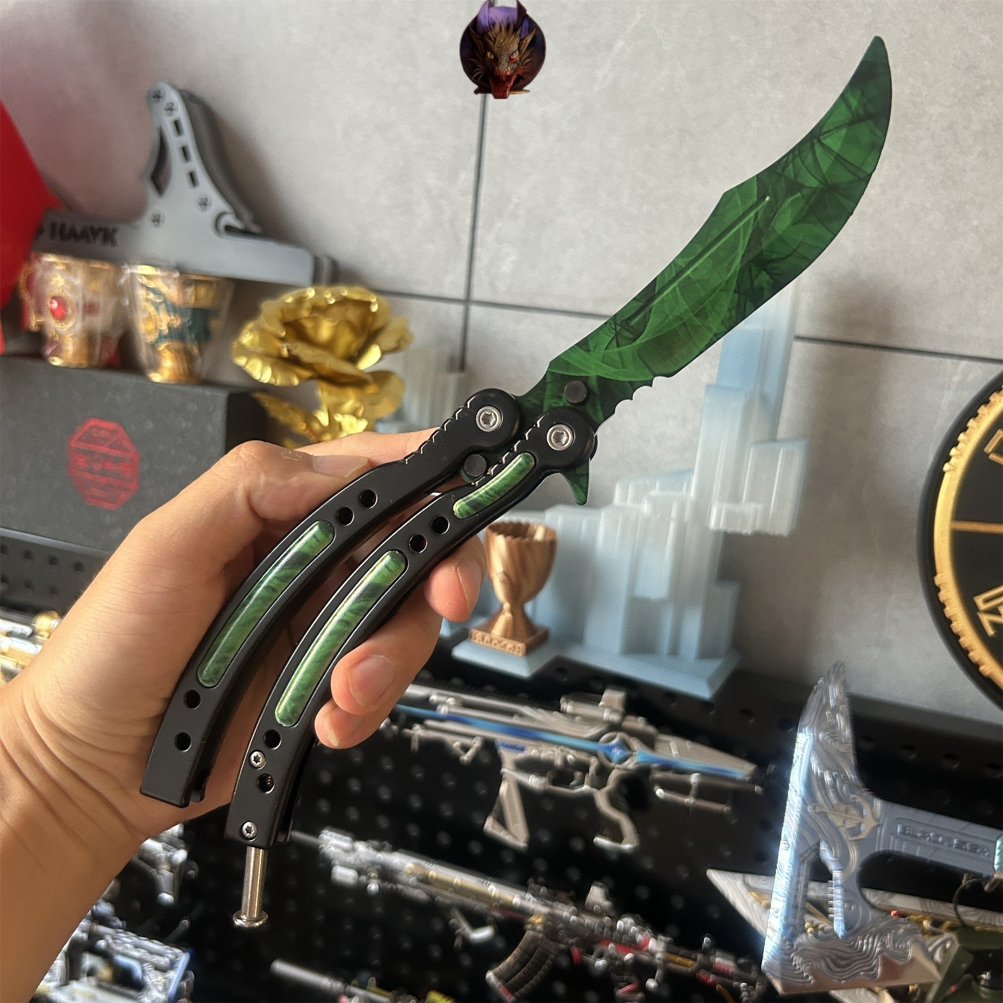 Go Game Balisong Butterfly Trainer Knife Steel Replicas Collections
