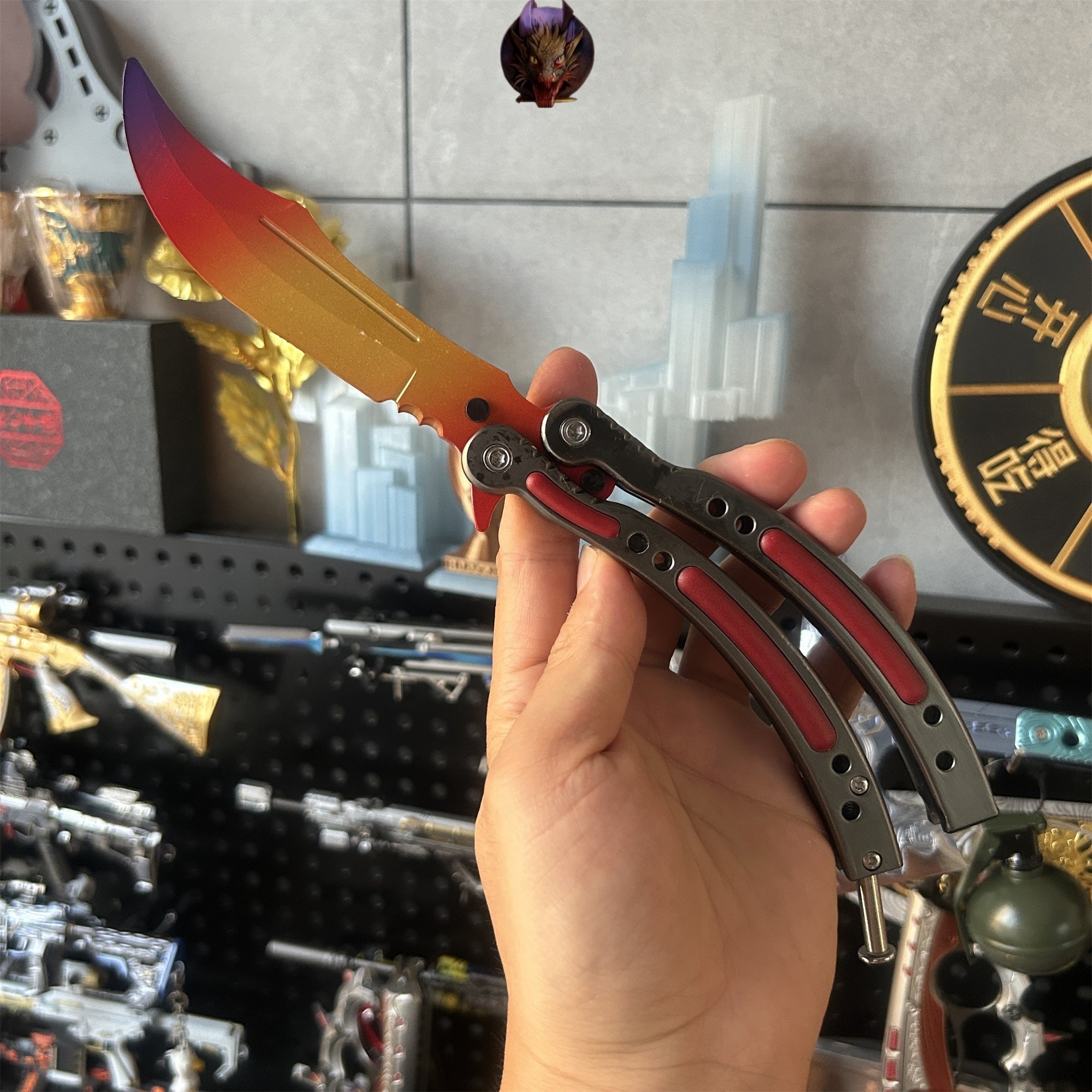 Go Game Balisong Butterfly Trainer Knife Steel Replicas Collections