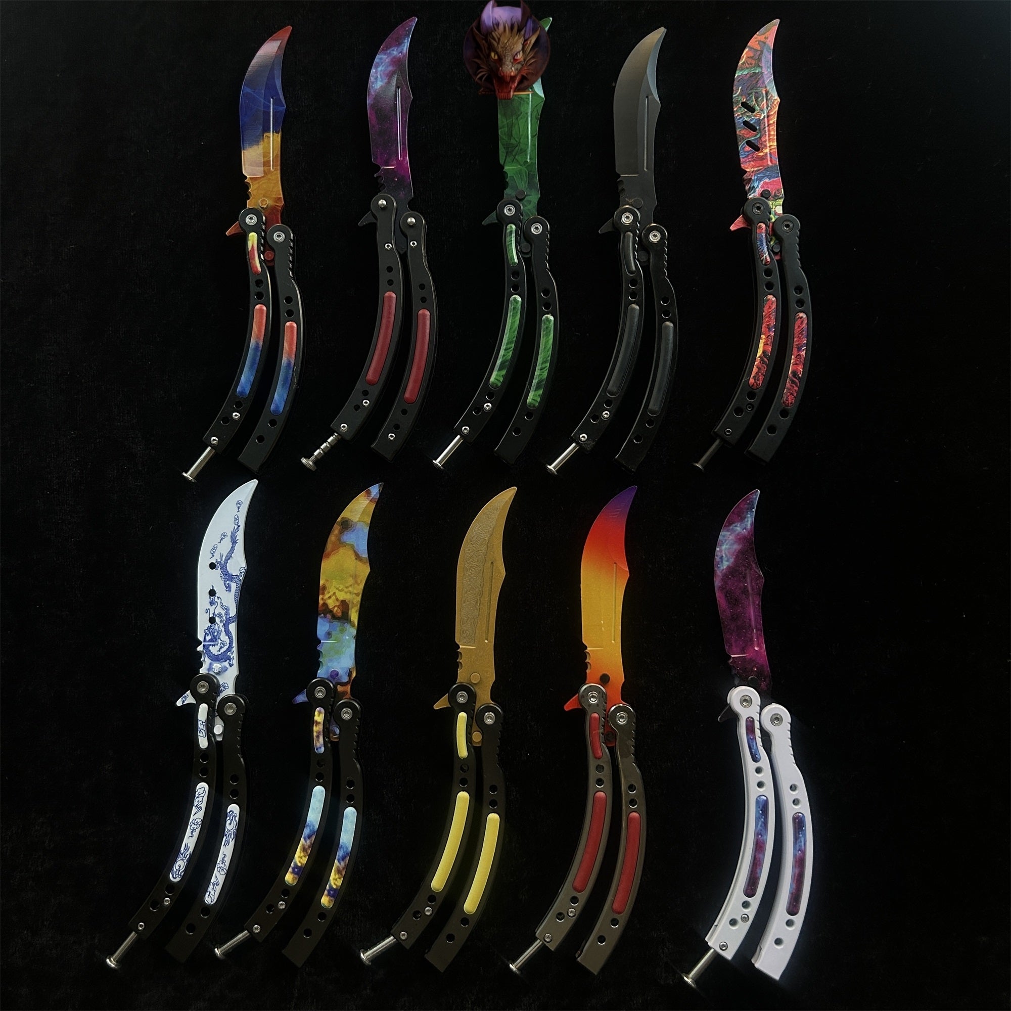 Go Game Balisong Butterfly Trainer Knife Steel Replicas Collections