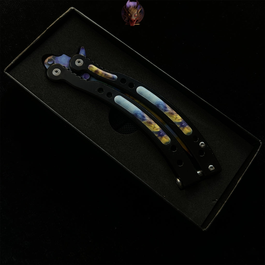 Go Game Balisong Butterfly Trainer Knife Steel Replicas Collections