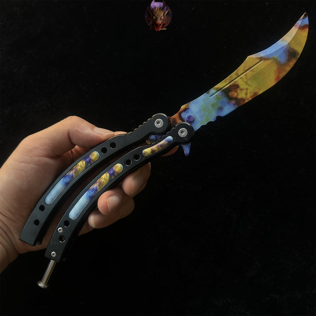 Go Game Balisong Butterfly Trainer Knife Steel Replicas Collections