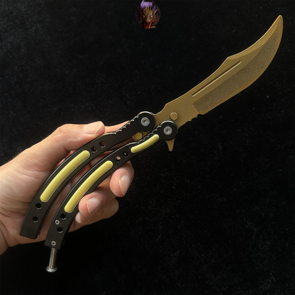 Go Game Balisong Butterfly Trainer Knife Steel Replicas Collections
