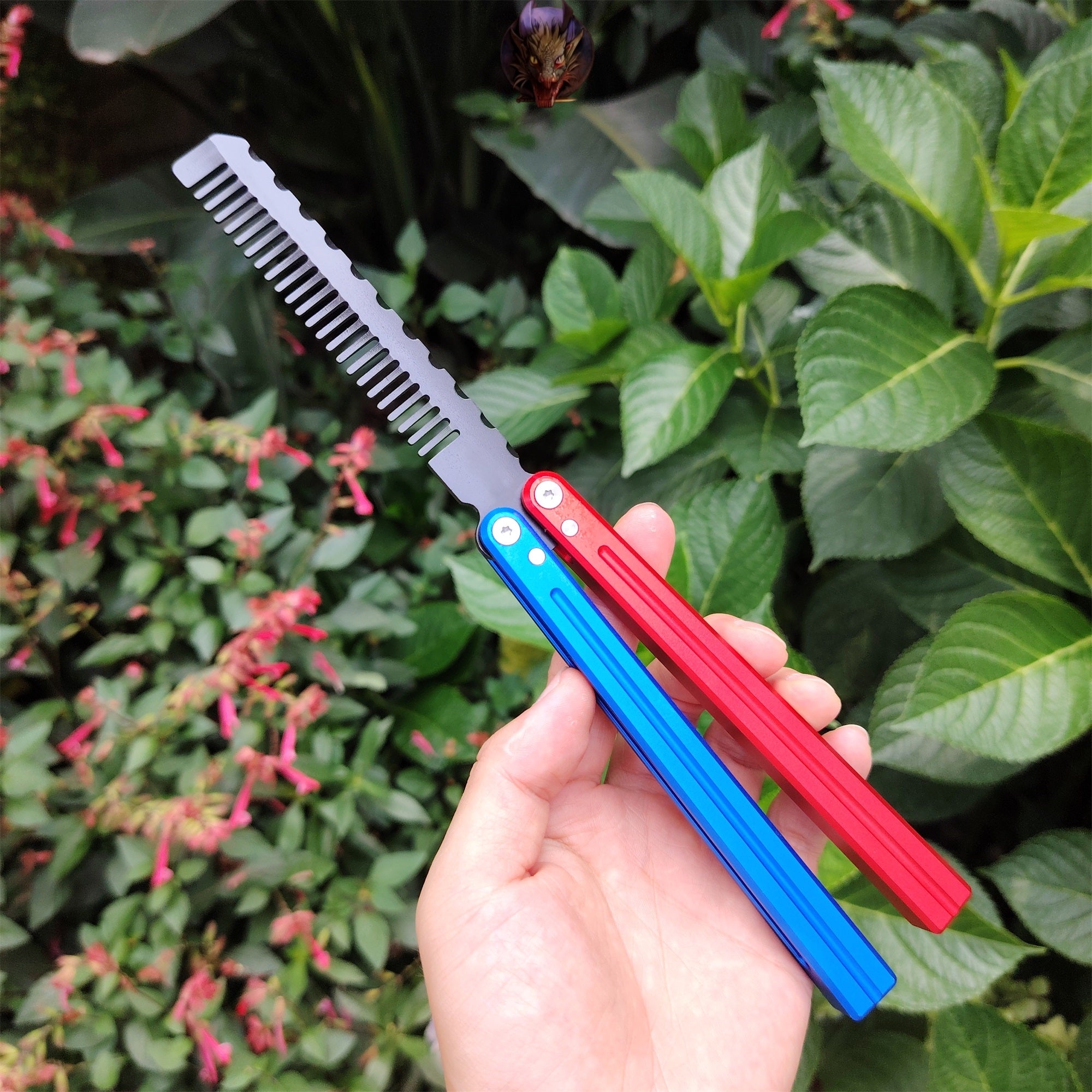 High-End CNC Balisong Comb Butterfly Knife Trainer