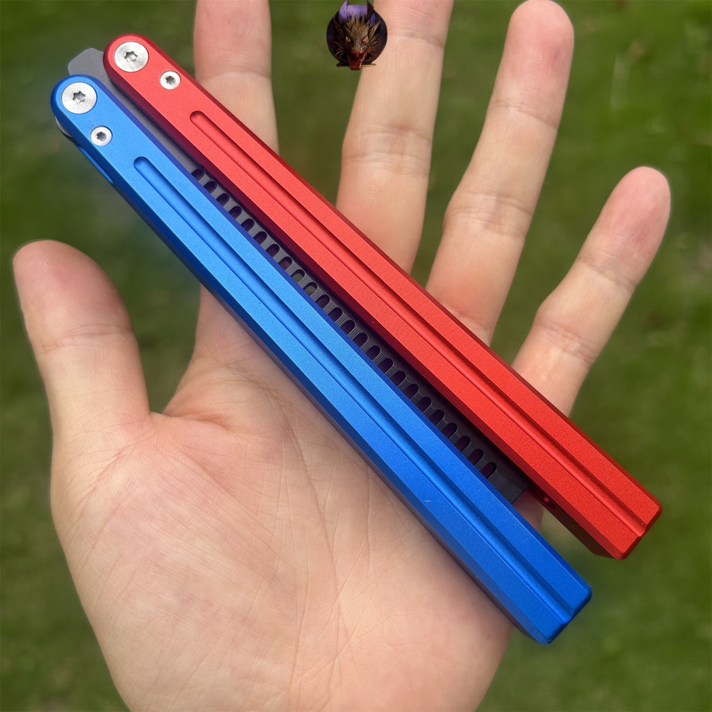 High-End CNC Balisong Comb Butterfly Knife Trainer