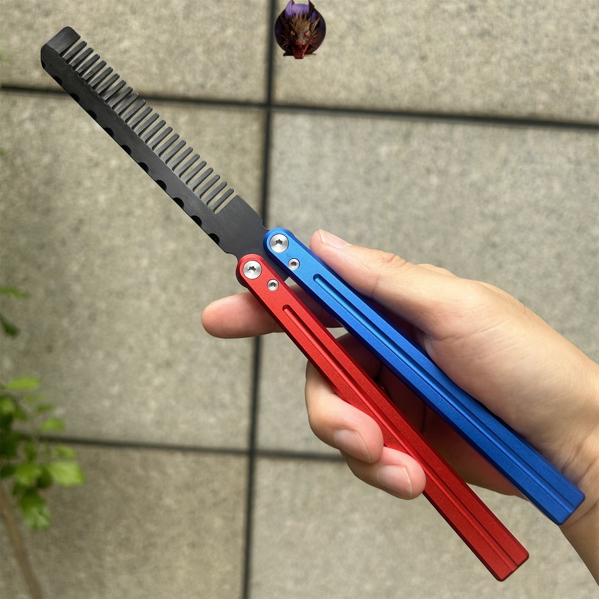 High-End CNC Balisong Comb Butterfly Knife Trainer