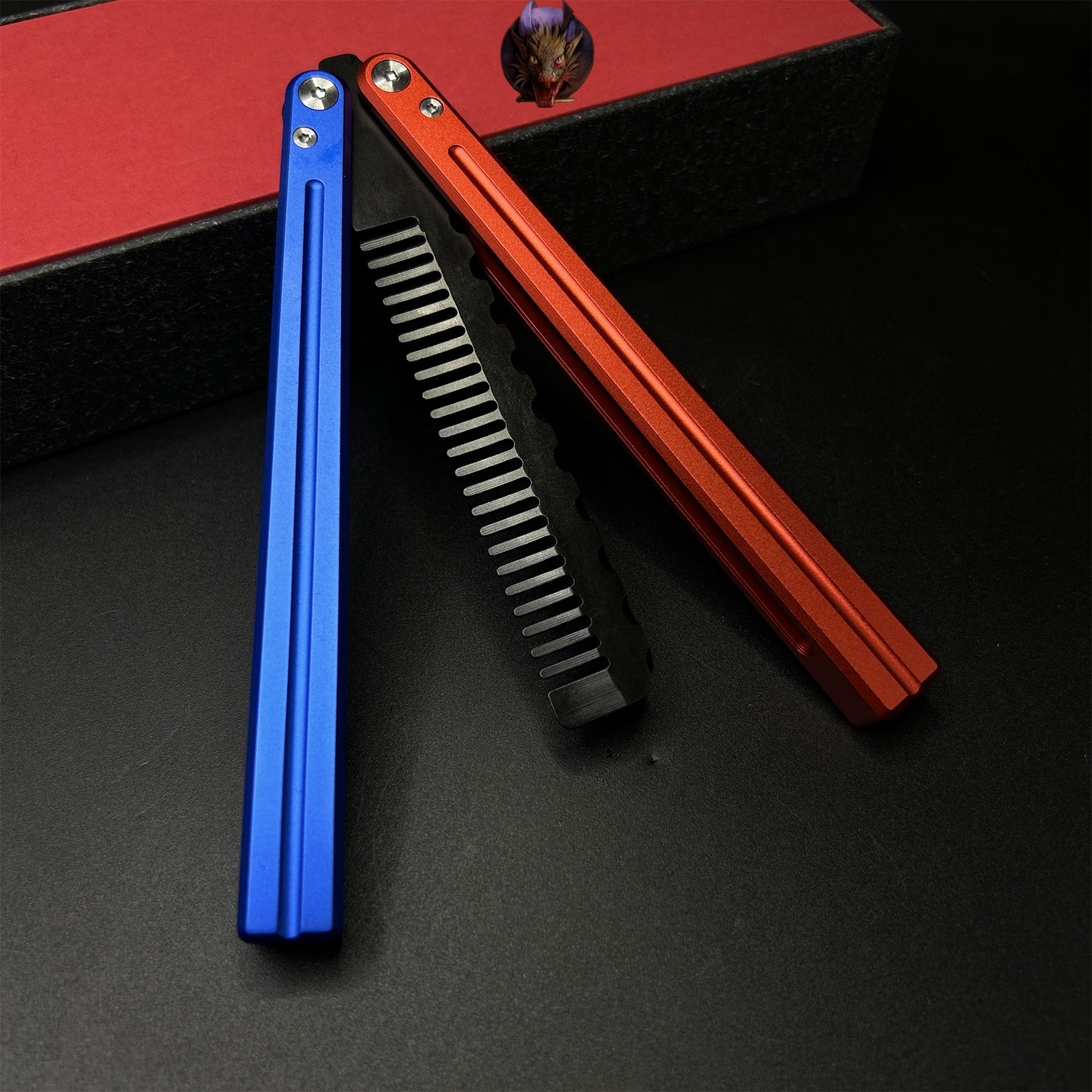 High-End CNC Balisong Comb Butterfly Knife Trainer
