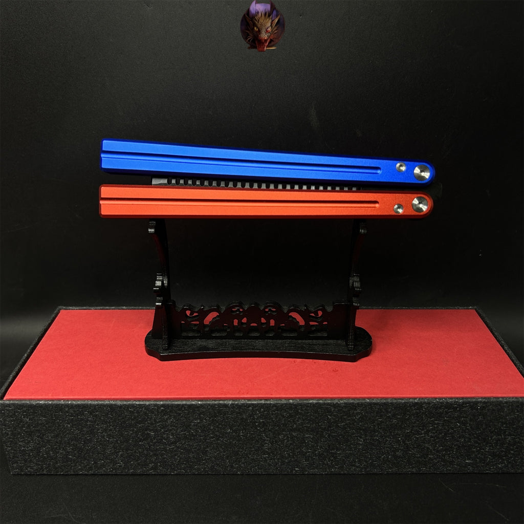 High-End CNC Balisong Comb Butterfly Knife Trainer