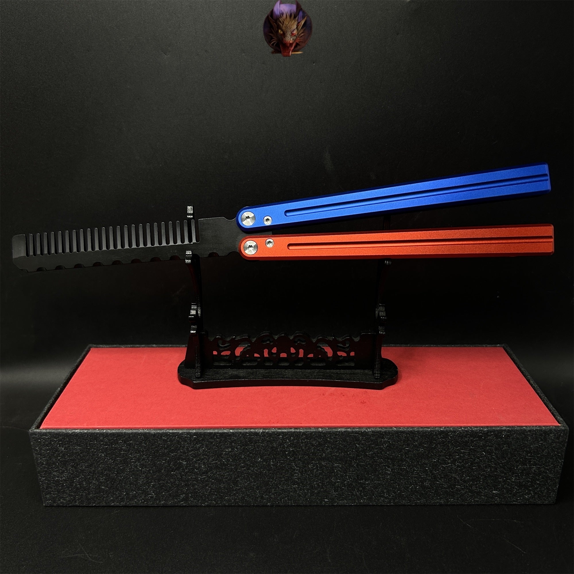 High-End CNC Balisong Comb Butterfly Knife Trainer