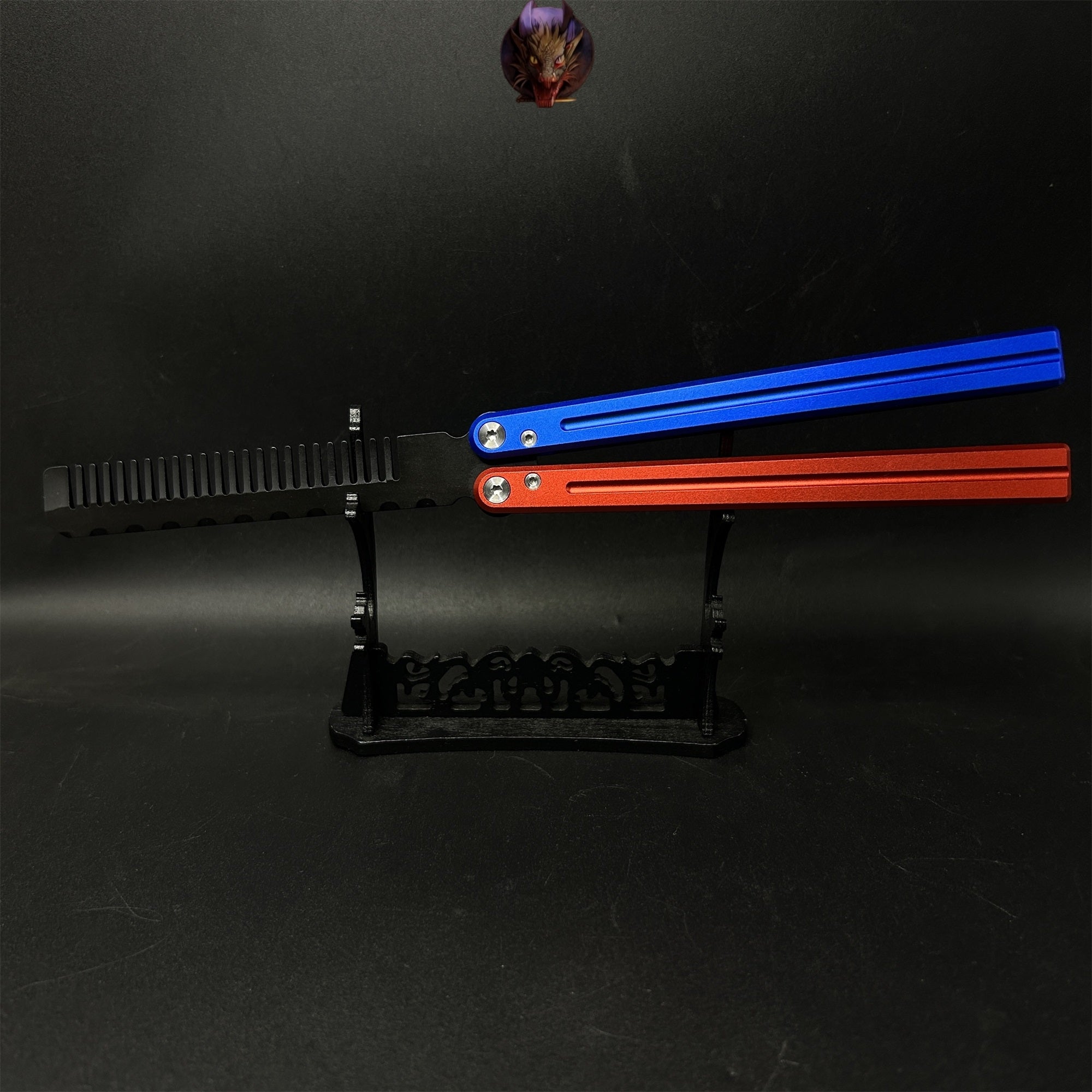 High-End CNC Balisong Comb Butterfly Knife Trainer