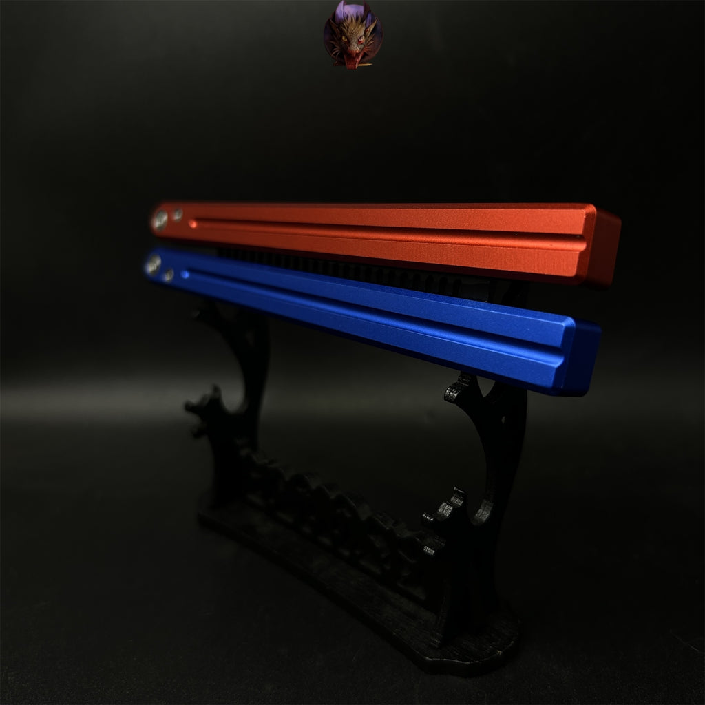 High-End CNC Balisong Comb Butterfly Knife Trainer