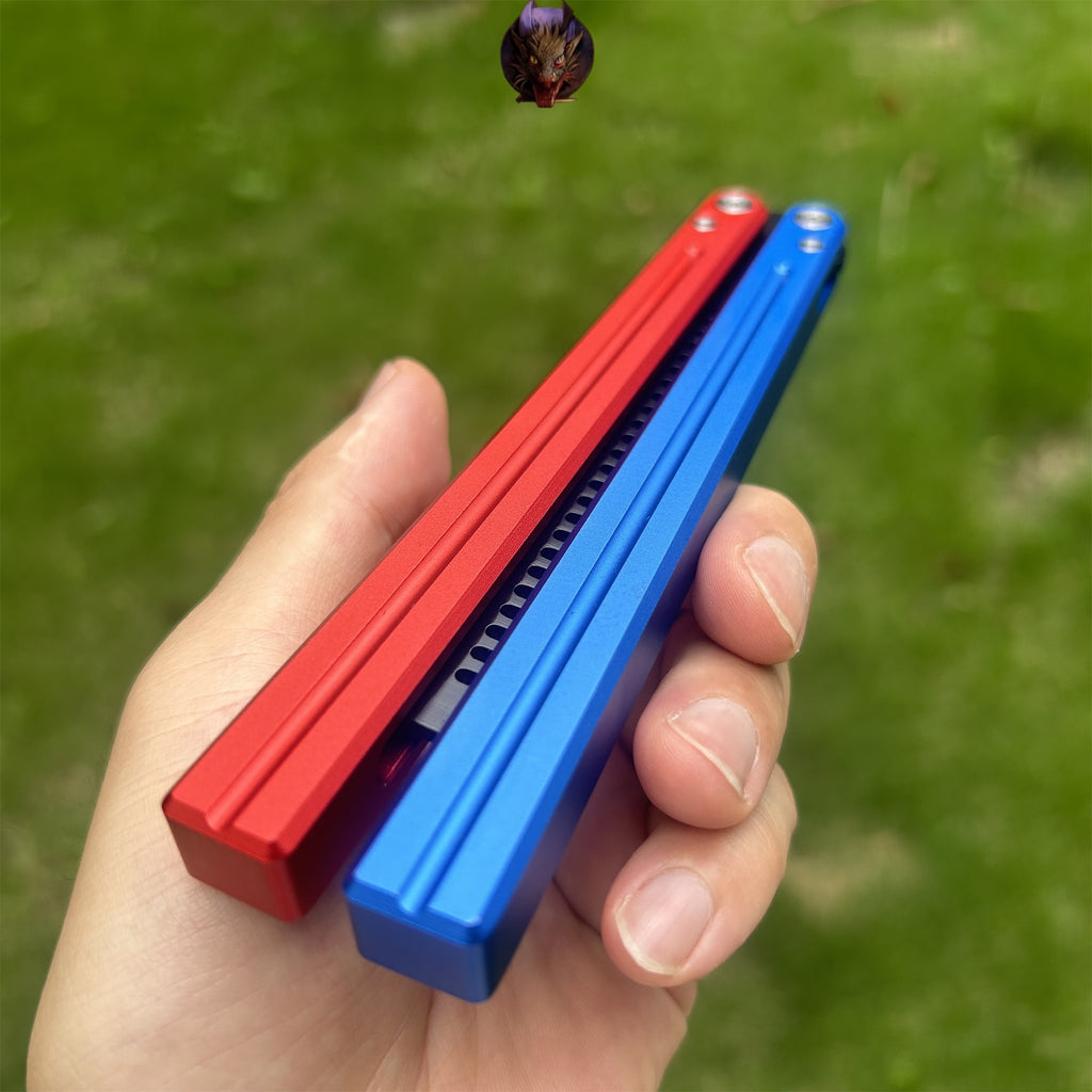 High-End CNC Balisong Comb Butterfly Knife Trainer