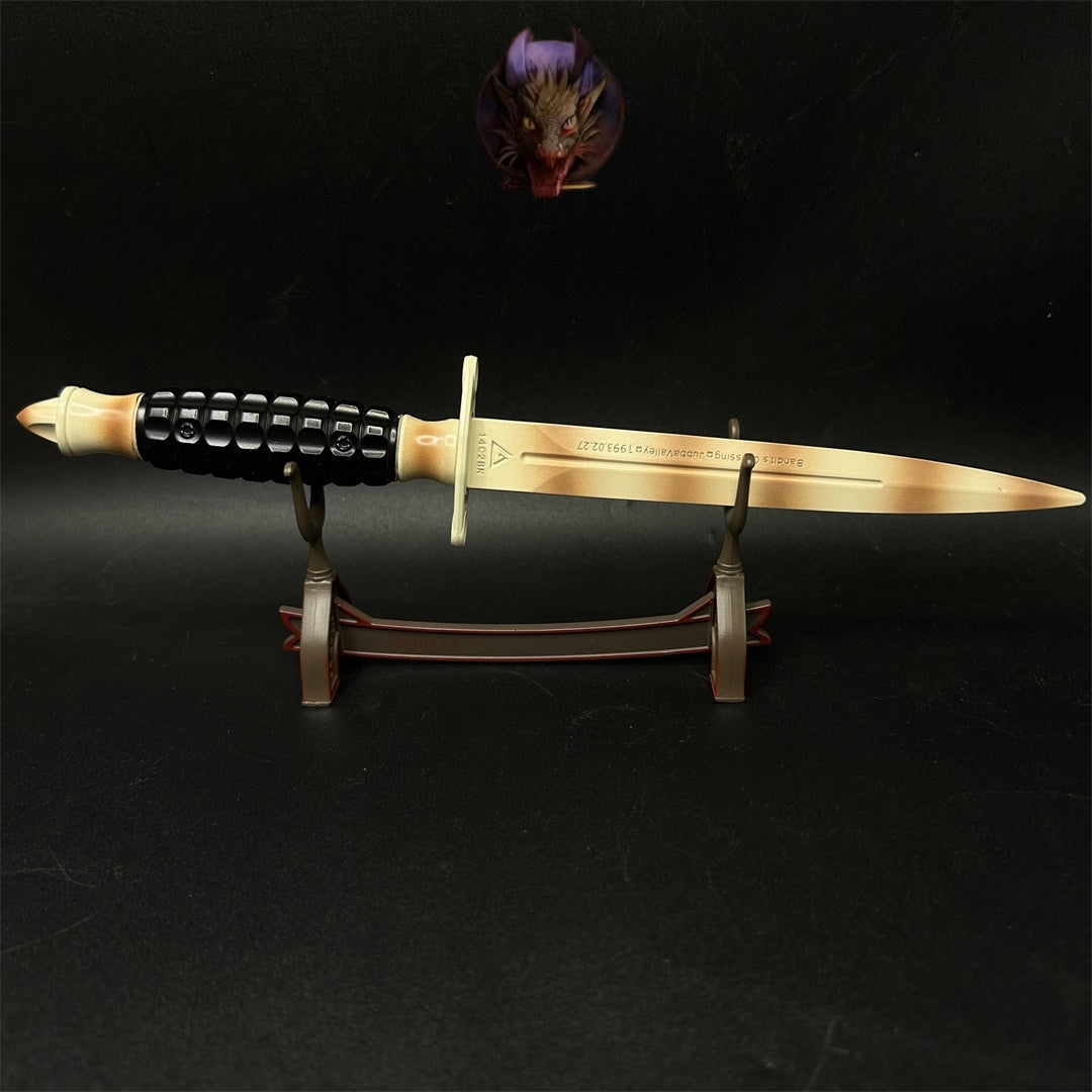 Delta Force Game Black Hawk Knife Blunt Metal Replica