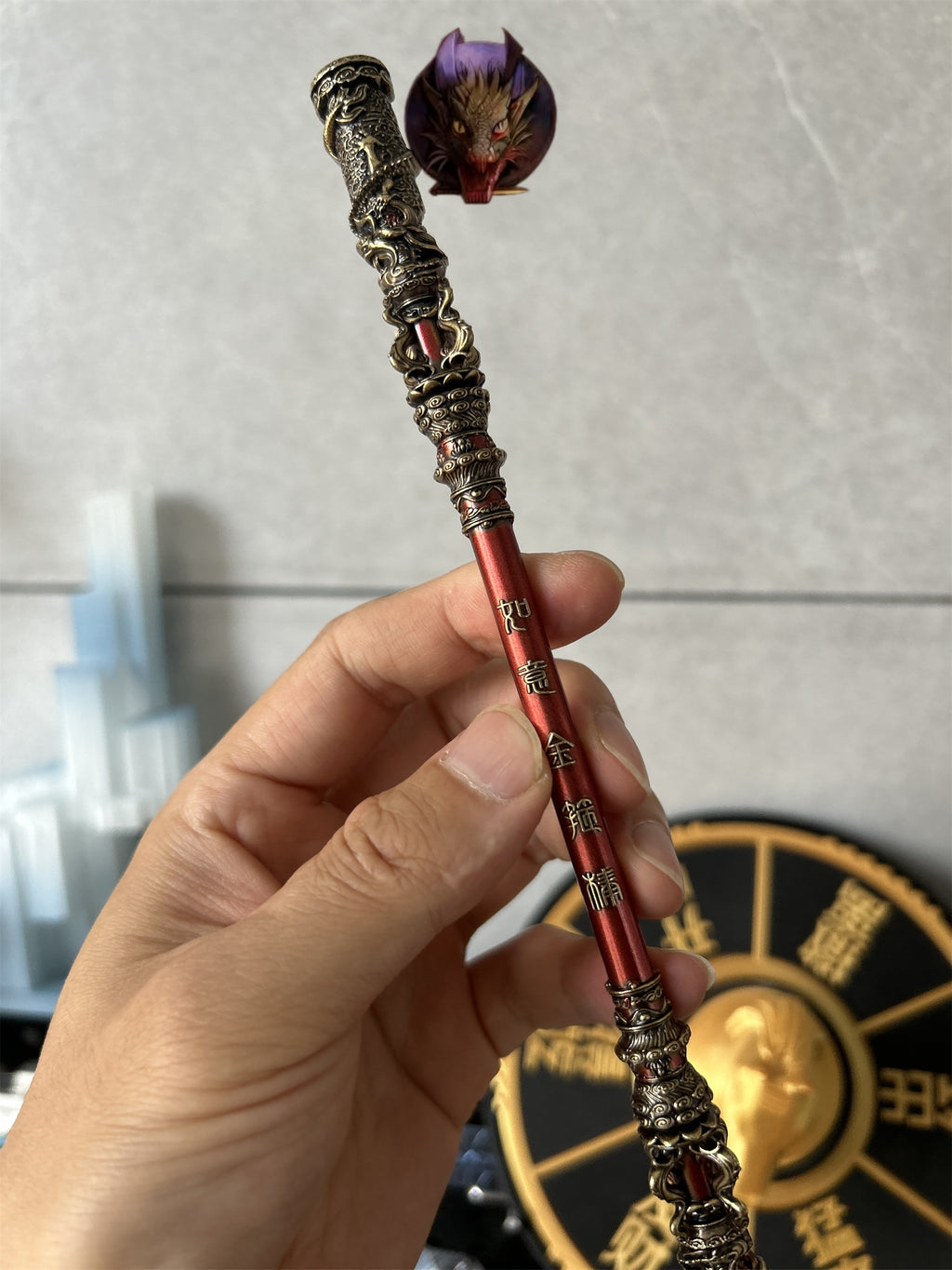 Black Myth Wukong Bar 8.7'' Ruyi Jingu Bang Metal Replica