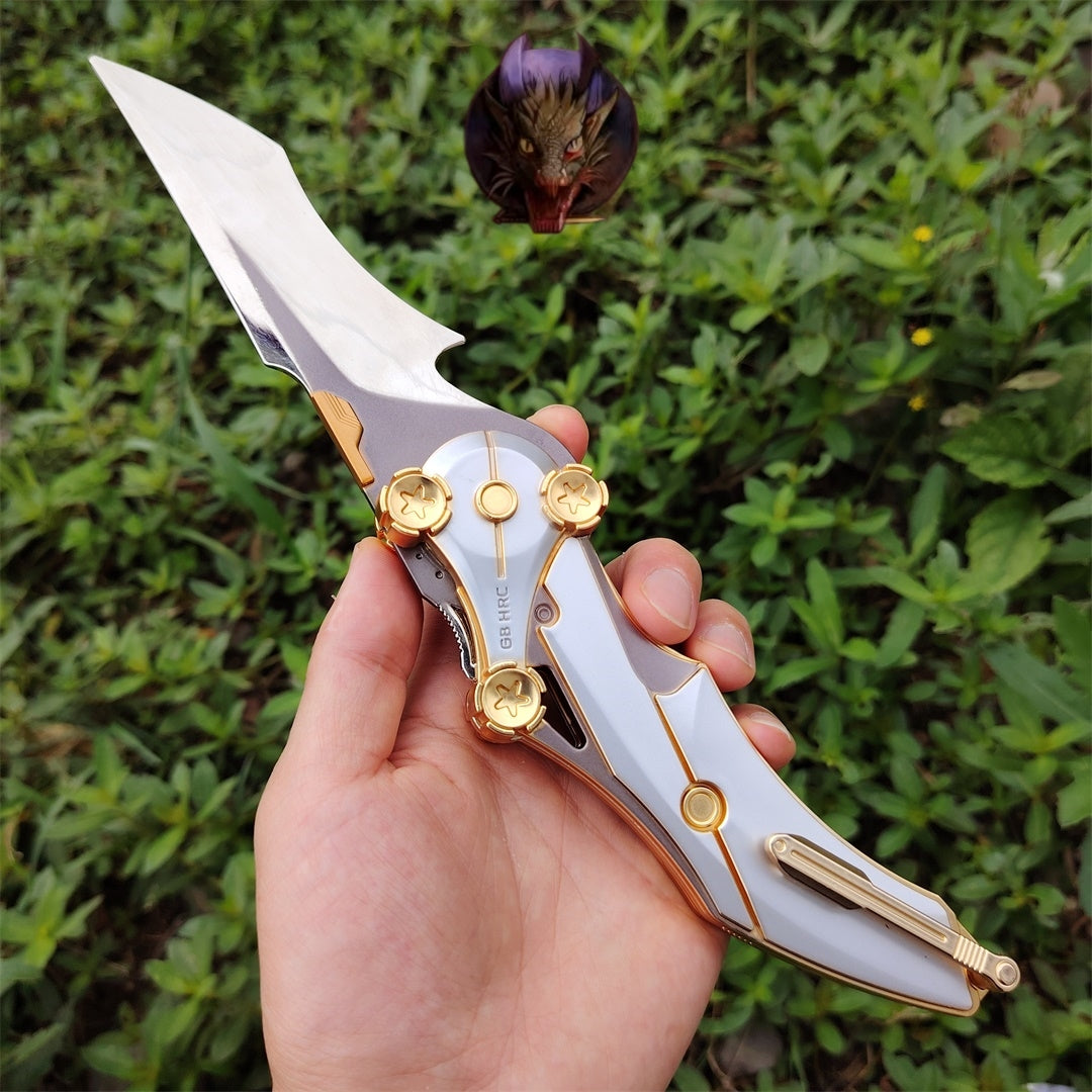 DF Blade Of Mercy Blunt Folding Knife Metal Replica