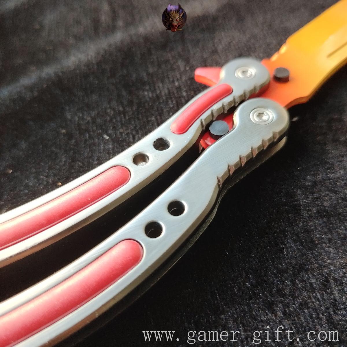 CSGO Gamma Fabe Karambit And Balisong Knife Set With Case