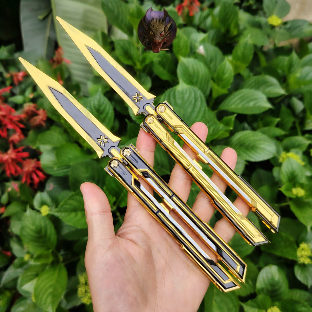 Val Game Champions 2025 Butterfly Knife Props Metal Replica