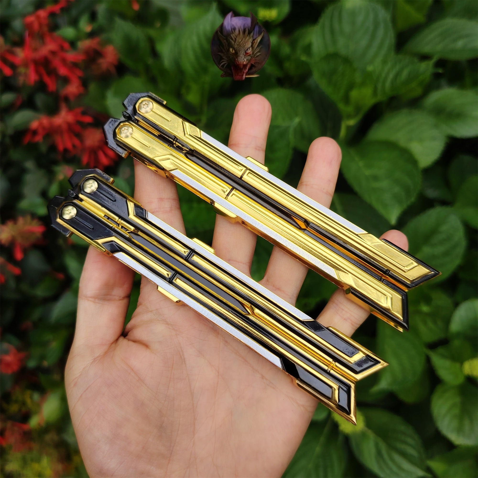Val Game Champions 2025 Butterfly Knife Props Metal Replica