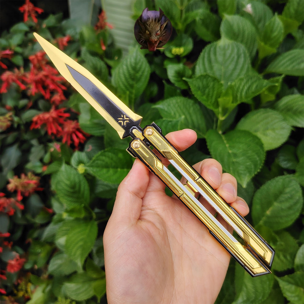Val Game Champions 2025 Butterfly Knife Props Metal Replica