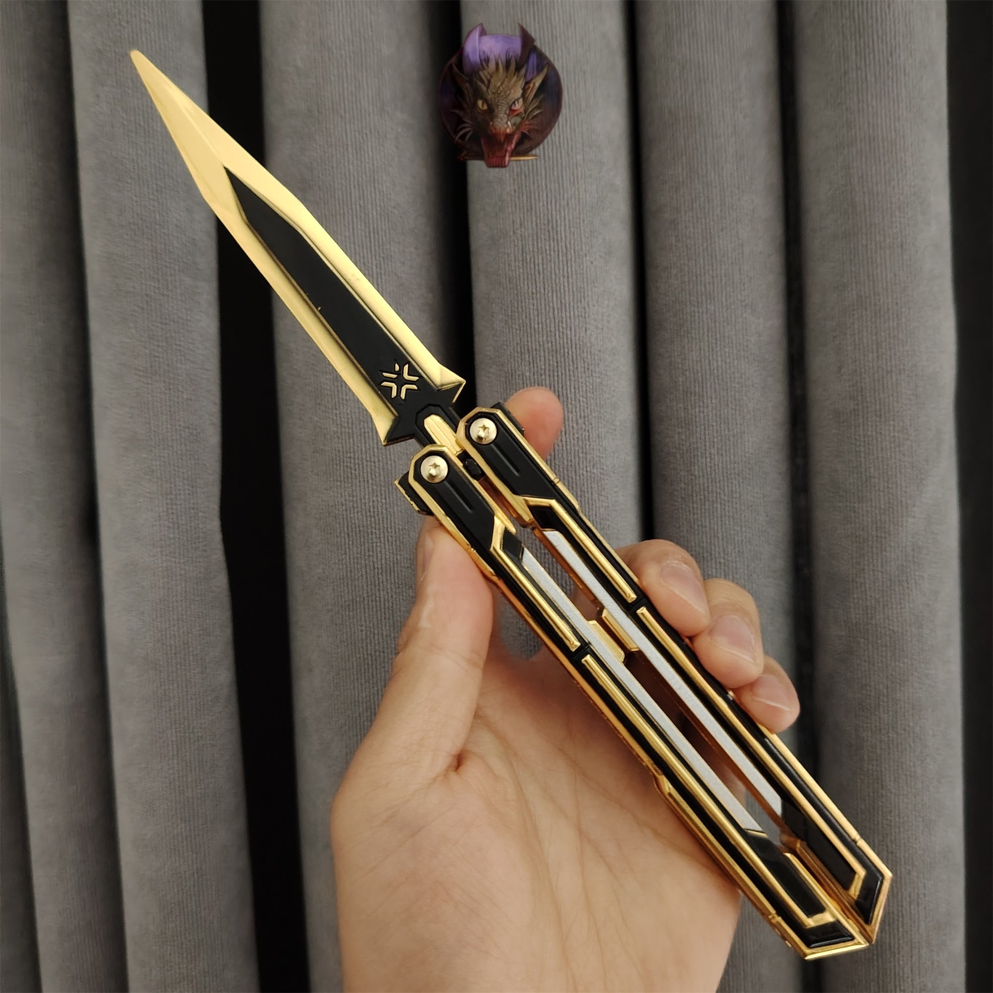Val Game Champions 2025 Butterfly Knife Props Metal Replica